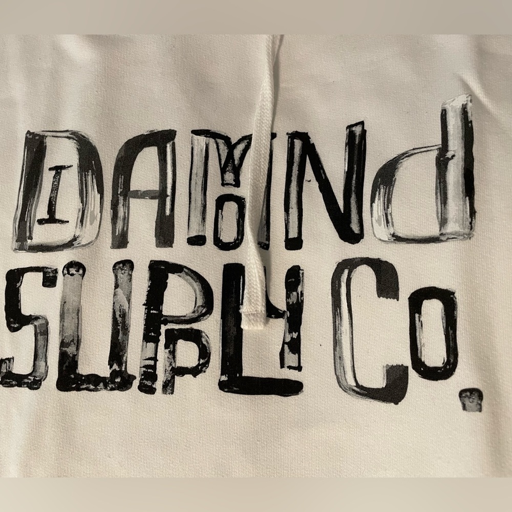 Diamond Supply Co Stretch Logo Hoodie Sz L BNWT